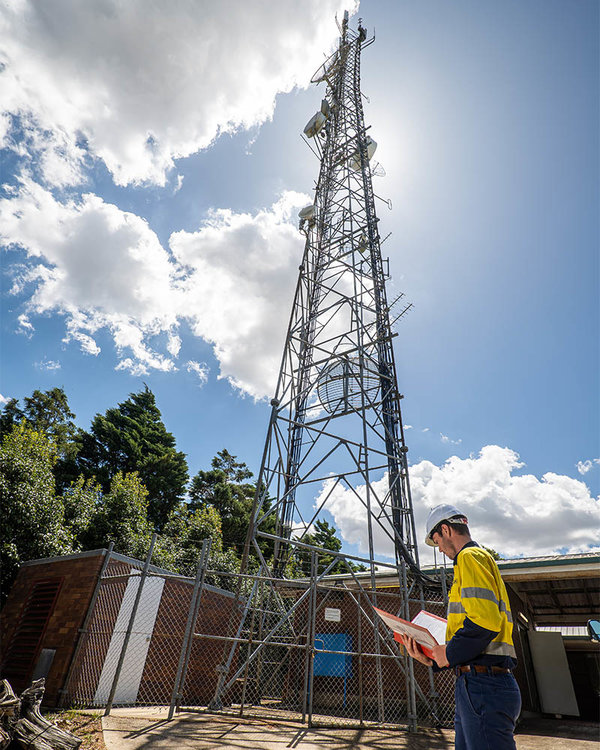 Comtel’s Mt Kynoch tower today, part of our tower network providing coverage from Millmerran to Brisbane, up to Gympie and down to the Tweed.