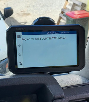 Comtel vehicle tracking system installed in vehicle