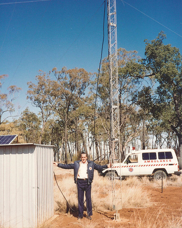 Comtel, an early adopter for solar technology, setting up site infrastructure to increase radio coverage of remote emergency services in South West Queensland.
