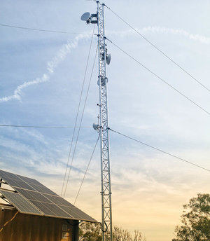 Comtel microwave tower in Pittsworth